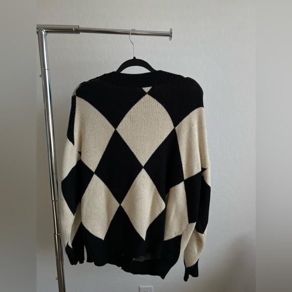 CHECKERED CARDIGAN - Picture 2 of 3